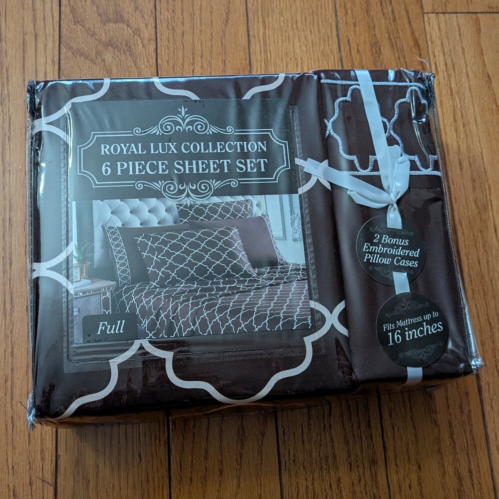 Royal Lux Full Size 6 Piece Sheet Set